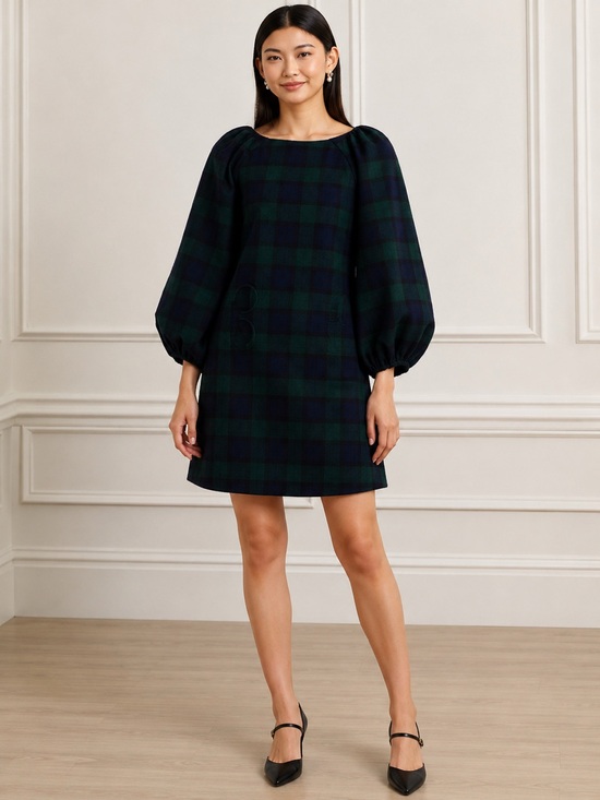 Hill House Dresses & Skirts - NWT Hill House Araminta Mini Dress Stewart Tartan plaid print Sz L